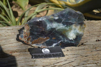 Polished Watermelon Fluorite Slice x 1 From Uis, Namibia