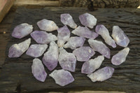 Natural Jacaranda Amethyst Single Crystals x 35 From Mumbwa, Zambia