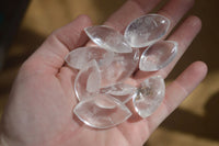 Polished Clear Quartz "Angel Tears" Pendant Pieces x 20 From Madagascar