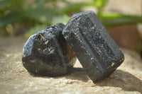 Natural Schorl Black Tourmaline Specimens x 18 From Karoi, Zimbabwe