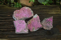 Natural Salrose Cobaltion Dolomite Specimens x 4 From Kakanda, Congo