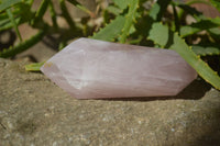 Polished Rose Quartz Points x 3 From Madagascar