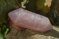 Polished Rose Quartz Points x 3 From Madagascar