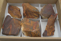 Natural Nguni Jasper Cobbed Specimens x 6 From Prieska, South Africa