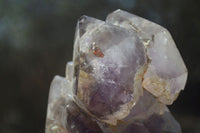 Polished Smokey Amethyst Window Quartz Crystals x 3 From Madagascar