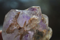 Polished Smokey Amethyst Window Quartz Crystals x 3 From Madagascar