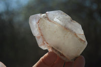 Polished Smokey Amethyst Window Quartz Crystals x 3 From Madagascar