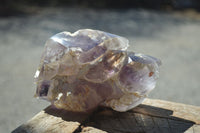 Polished Smokey Amethyst Window Quartz Crystals x 3 From Madagascar