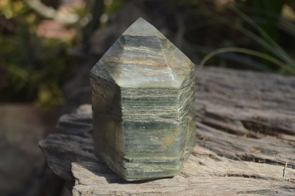 Polished Fuchsite Quartz Points x 3 From Madagascar