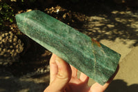 Polished Fuchsite Quartz Prisms x 2 From Madagascar