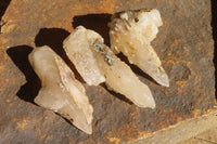 Natural Drusy Quartz Coated Calcite Pseudomorph Specimens x 20 From Alberts Mountain, Lesotho