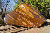 Polished On One Side Nguni Jasper Specimens x 2 From Prieska, South Africa