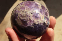 Polished Lepidolite Spheres x 3 From Madagascar