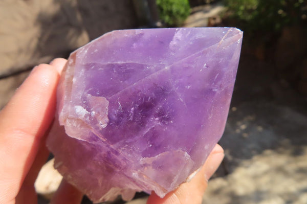 Polished Jacaranda Amethyst Crystals x 4 From Mumbwa, Zambia