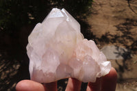 Polished Clear Quartz Clusters x 6 From Madagascar