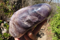 Polished Chevron Amethyst Standing Free Form x 1 From Madagascar