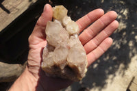 Natural Smokey Quartz Clusters x 2 From Luena, Congo