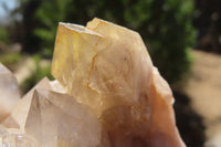 Natural Smokey Quartz Clusters x 2 From Luena, Congo