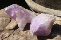 Polished Jacaranda Amethyst Crystals x 12 From Mumbwa, Zambia