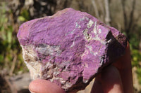 Natural Metallic Purpurite Cobbed Specimens x 6 From Erongo, Namibia