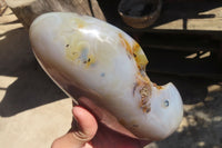 Polished Dendritic Agate Standing Free Form x 1 From Madagascar