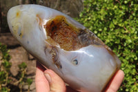 Polished Dendritic Agate Standing Free Form x 1 From Madagascar