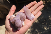 Natural Ametrine Spirit Quartz Clusters x 12 From Boekenhouthoek, South Africa