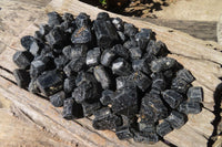 Natural Alluvial Schorl Black Tourmaline Crystals 2 Kg lot From Zimbabwe