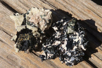 Natural Aegirine With Black Schorl Specimens x 6 From Zomba, Malawi