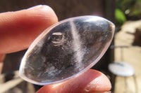 Polished Clear Quartz "Angel Tears" Pendant Pieces x 20 From Madagascar