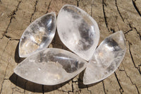 Polished Clear Quartz "Angel Tears" Pendant Pieces x 20 From Madagascar