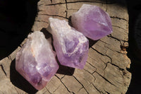 Natural Jacaranda Amethyst Crystals x 35 From Mumbwa, Zambia