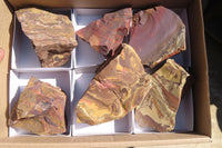 Natural Nguni Jasper Cobbed Specimens x 6 From Prieska, South Africa