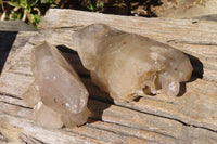 Polished Quartz Crystals x 2 From Angola