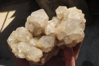 Natural Smokey Quartz Clusters x 2 From Luena, Congo