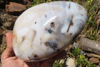 Polished Dendritic Agate Standing Free Form x 1 From Madagascar