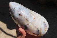 Polished Dendritic Agate Standing Free Form x 1 From Madagascar