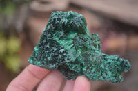 Natural Silky Malachite Specimens x 6 From Kasompe, Congo