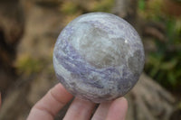 Polished Lepidolite Spheres x 2 From Madagascar