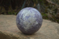 Polished Lepidolite Spheres x 2 From Madagascar