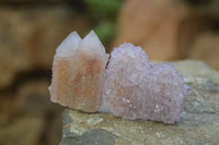 Natural Amethyst / Ametrine Spirit Quartz Clusters x 24 From Boekenhouthoek, South Africa