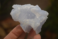 Natural Etched Blue Chalcedony Specimens x 12 From Nsanje, Malawi