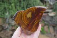 Polished On One Side Nguni Jasper Specimens x 2 From Prieska, South Africa