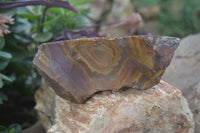 Polished On One Side Nguni Jasper Specimens x 2 From Prieska, South Africa