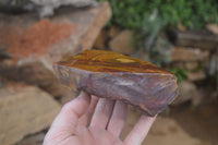 Polished On One Side Nguni Jasper Specimens x 2 From Prieska, South Africa