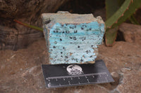 Natural Chrysocolla Dolomite Specimens x 2 From Likasi, Congo