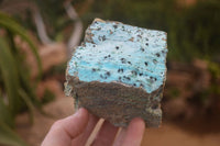 Natural Chrysocolla Dolomite Specimens x 2 From Likasi, Congo