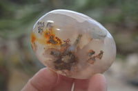 Polished Ocean Flower Agate Galet / Palm Stones x 12 From Madagascar