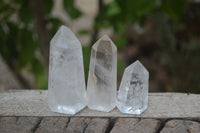 Polished Clear Quartz Crystals x 12 From Madagascar