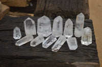 Polished Clear Quartz Crystals x 12 From Madagascar